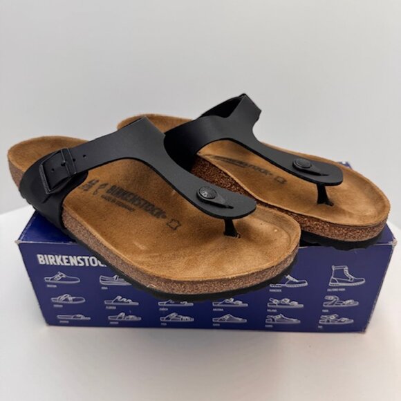 Birkenstock Gizeh Black Birko-Flor Regular - 42 - Picture 2 of 5